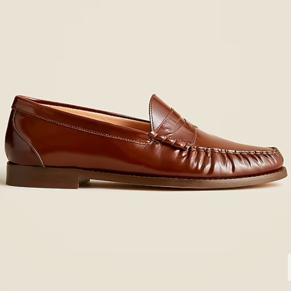 J. Crew Winona penny loafers in spazzolato leather - Picture 3 of 7